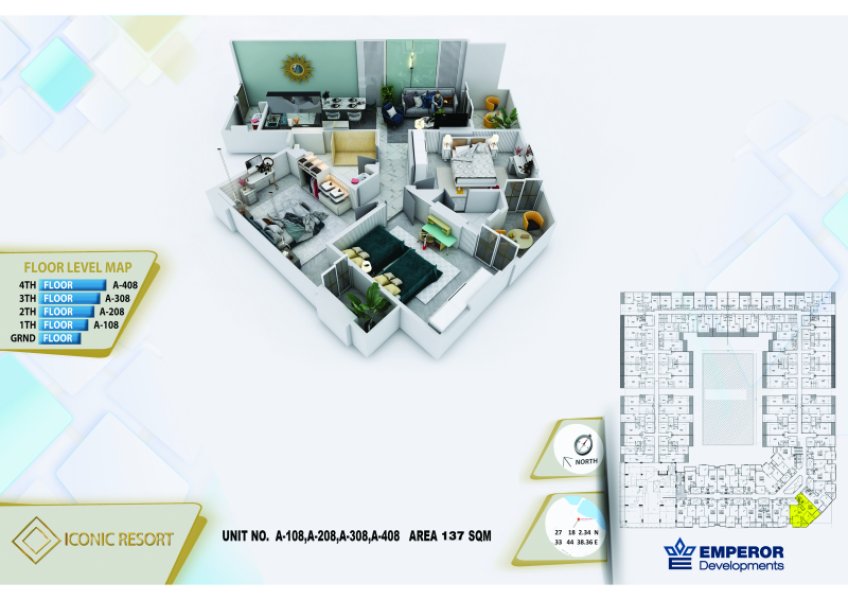 3-Bedroom Apartment -Main Street 