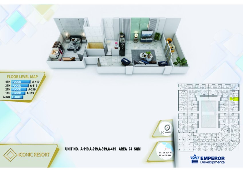 1-Bedroom Apartment -Street View