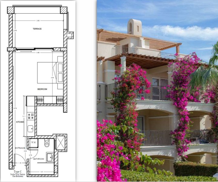 Elegant Studio with terrace 