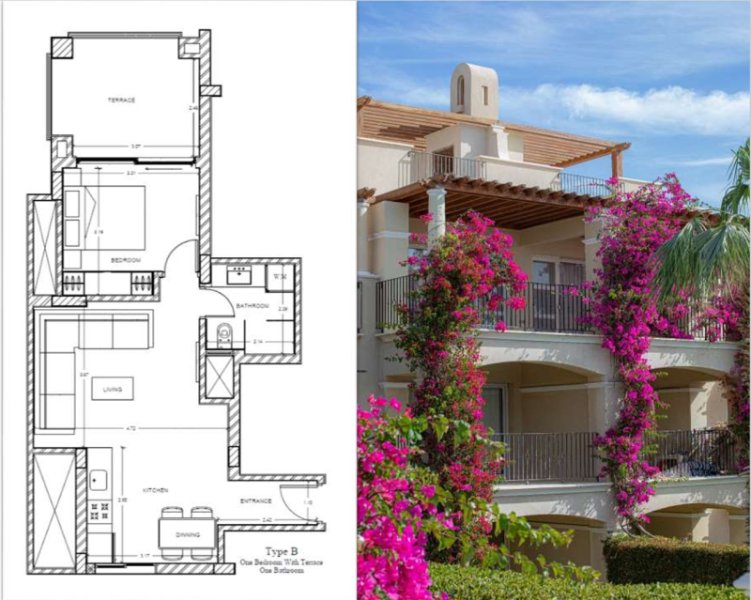 Sea view 1 Bedroom Apartment with Terrace 