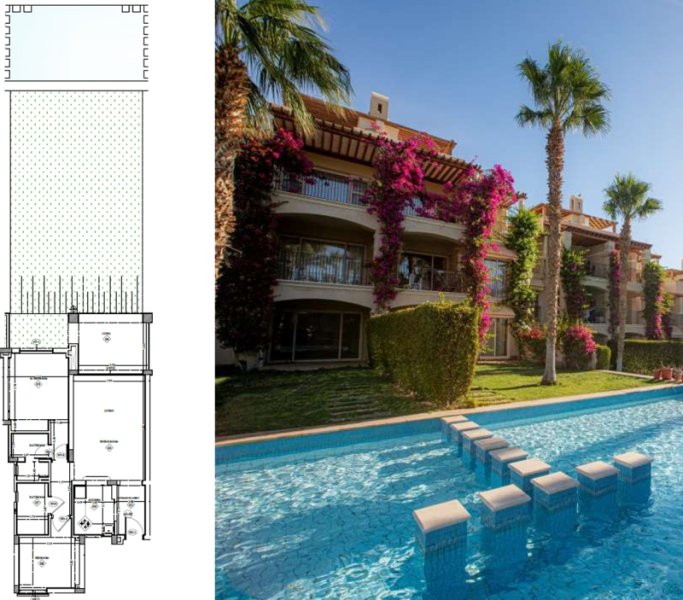 Luxury 2-Bedroom Apartment with Private Garden & Pool