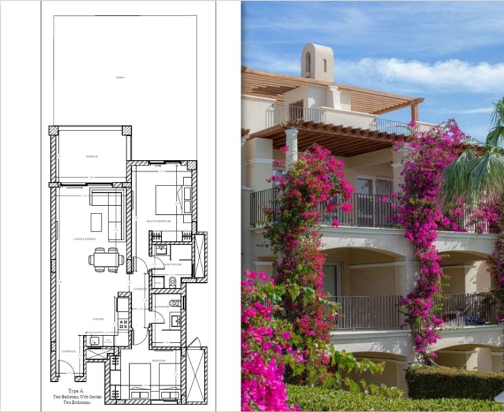 Veranda: Spacious 2-Bedroom Apartment with Private Garden